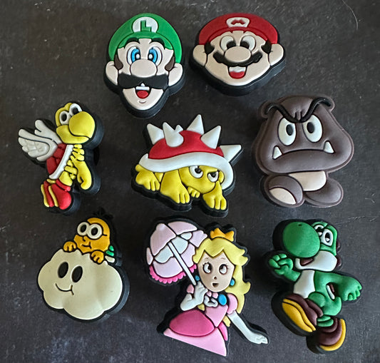 Super Mario Shoe Charm Set
