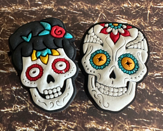 Sugar Skull Shoe charm set