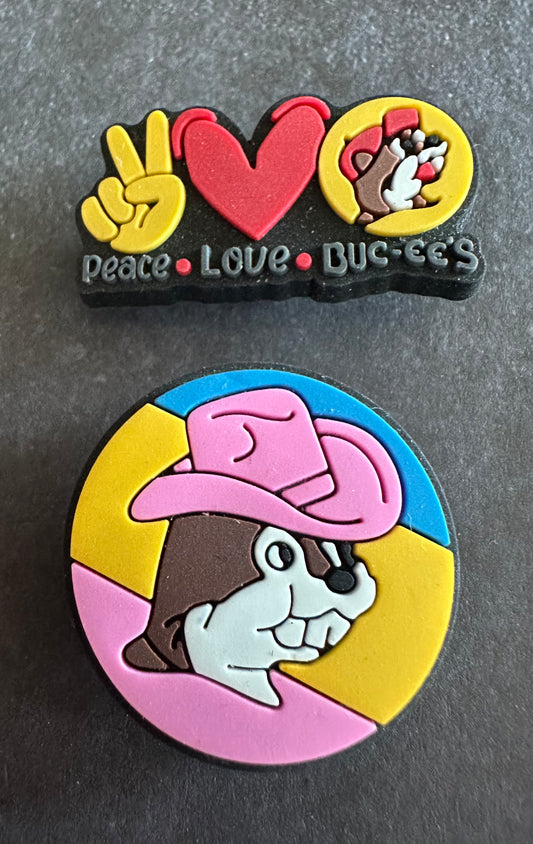 Bucees shoe charm set