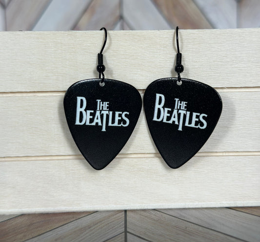 The Beatles Guitar Pick Earrings