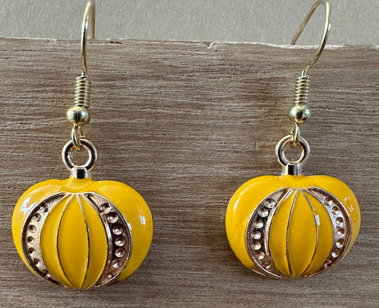 Fall Pumpkin Earrings