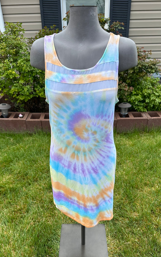 Groovy Rainbow Sunshower Tie-Dye Dress