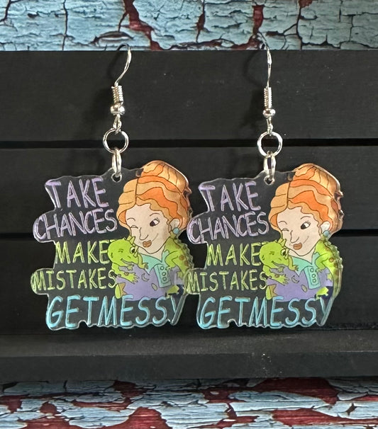 Frizzle Teacher Earrings