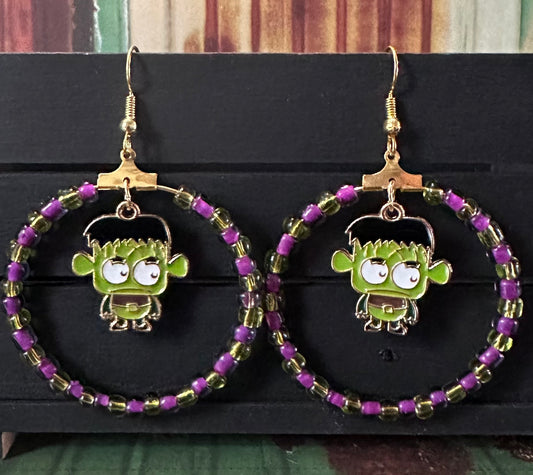Frankenstein charm Earrings