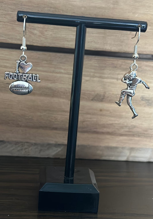 I love Football Earrings