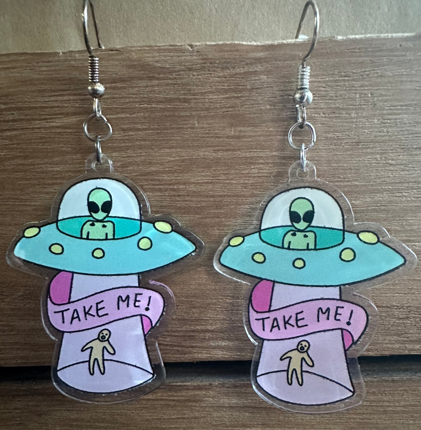 Alien abduction Earrings