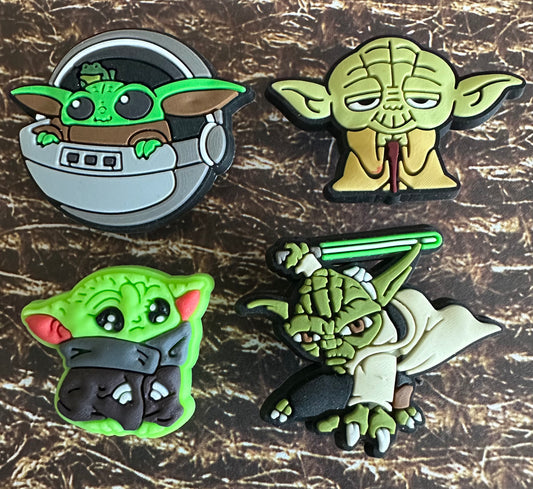 Yoda shoe charm set