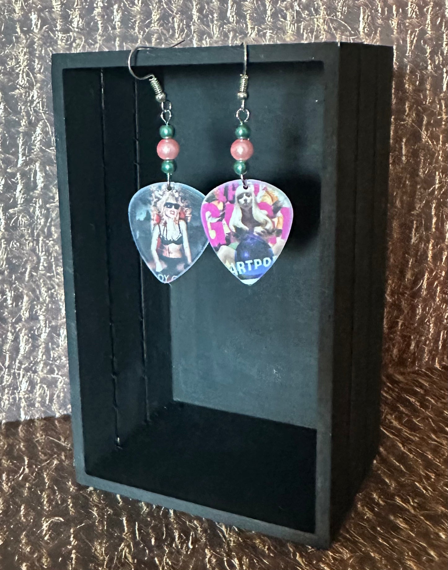 Lady GaGa Guitar Pick Earrings