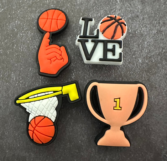 Trophy Basketball Shoe charm set
