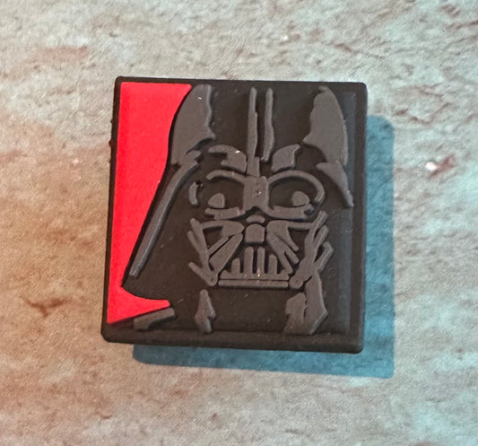 Darth Vader Square shoe charm