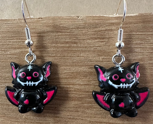 Spooky Cute Bat Earrings