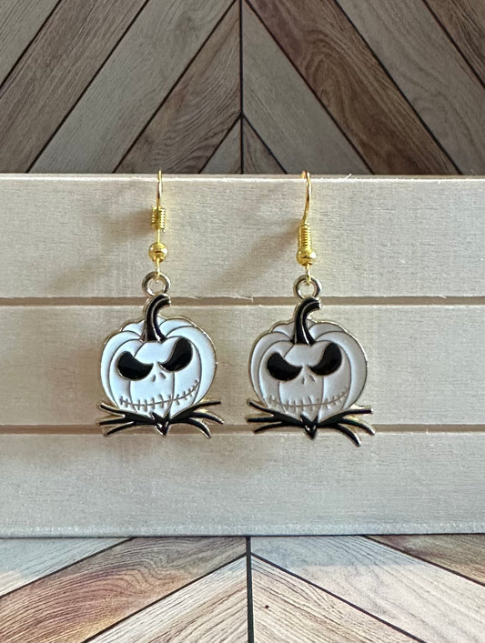 NBC Pumpkin Skelly Earrings