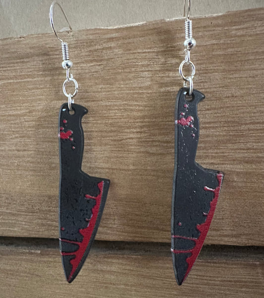 Bloody Knife Earrings