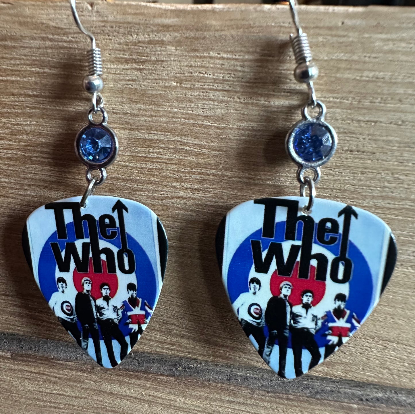 The who Guitar pick Earrings