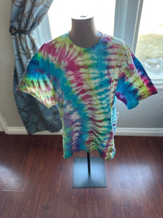 Rainbow Accordion Tie-Dye Tee