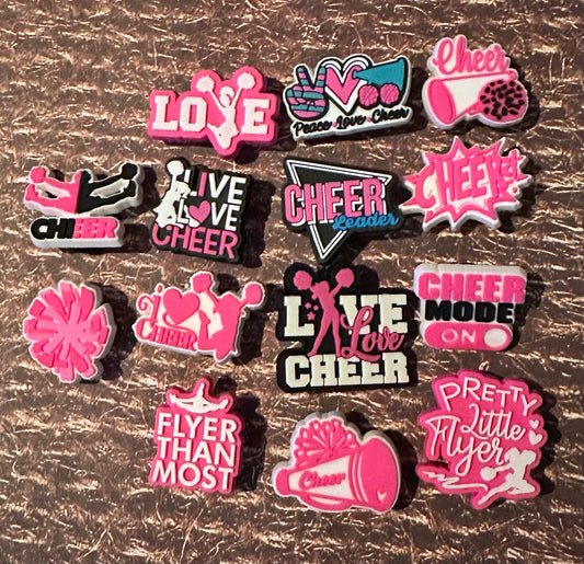 Cheer Shoe Charm Set