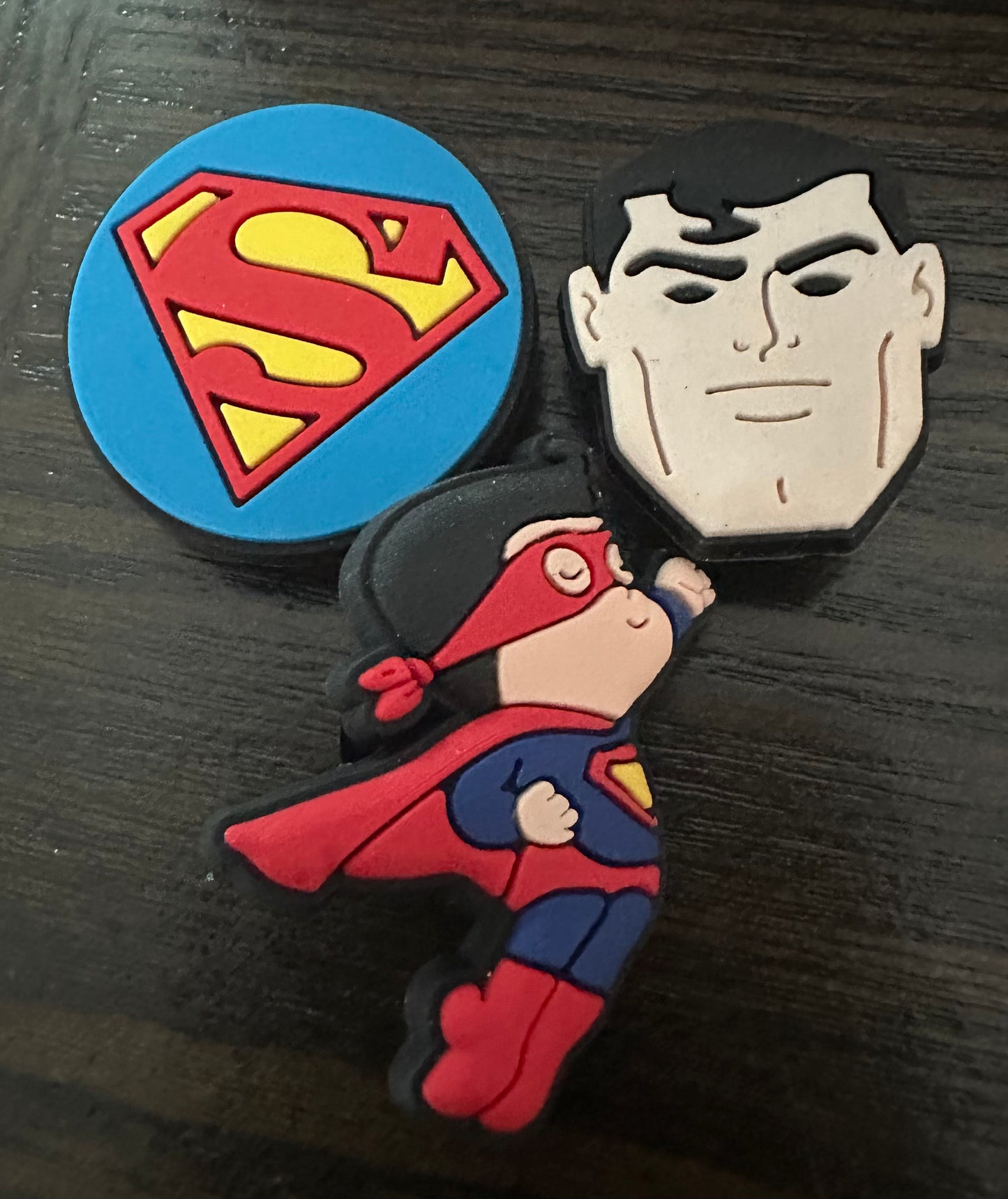 Superman croc charm set