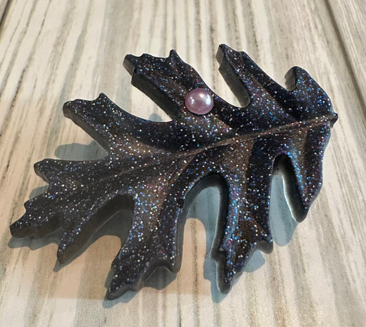 Leaf Resin Hair Clip