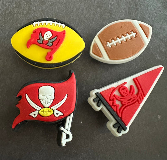 Tampa Bay Football shoe charm set