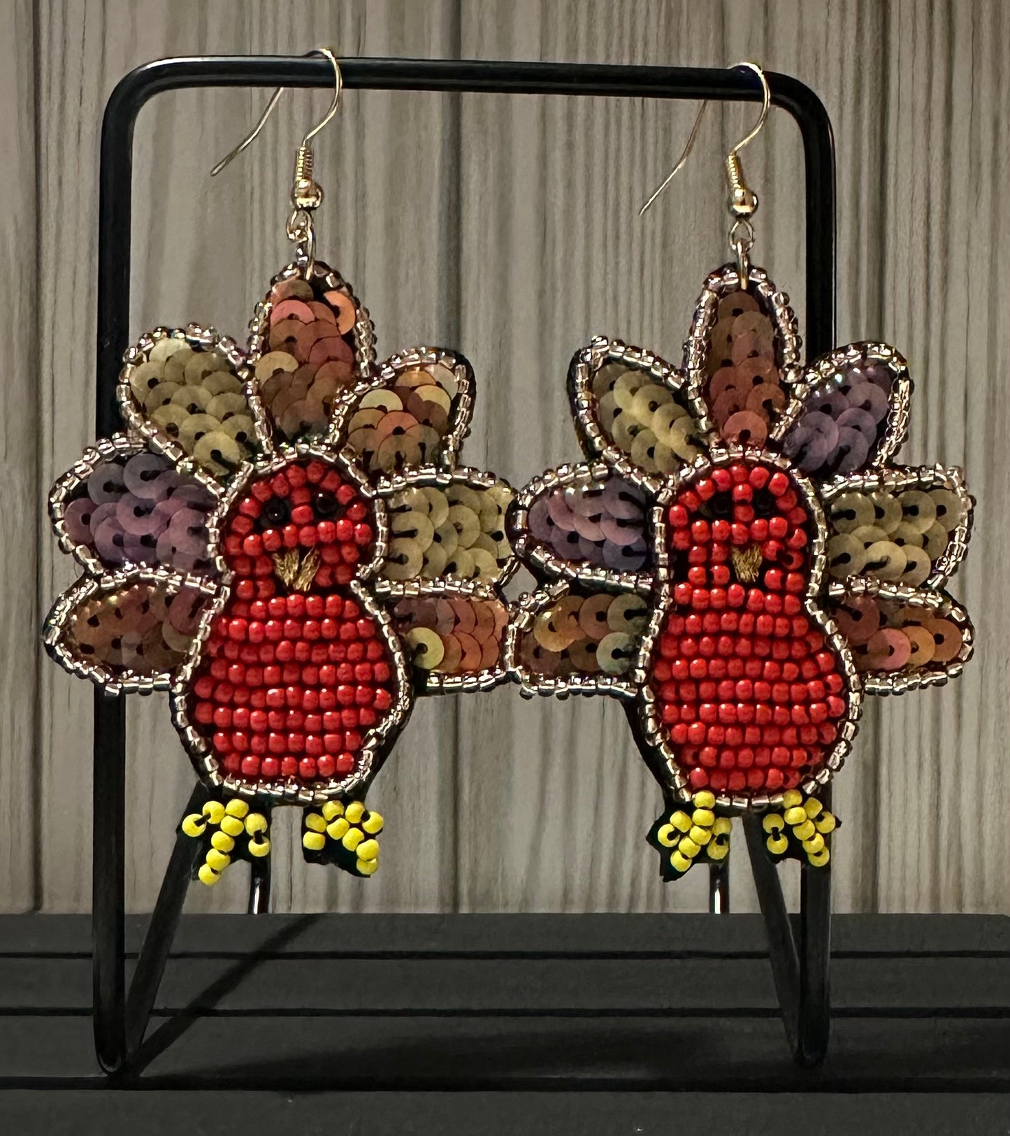 Beaded/Sequin Turkey Earrings