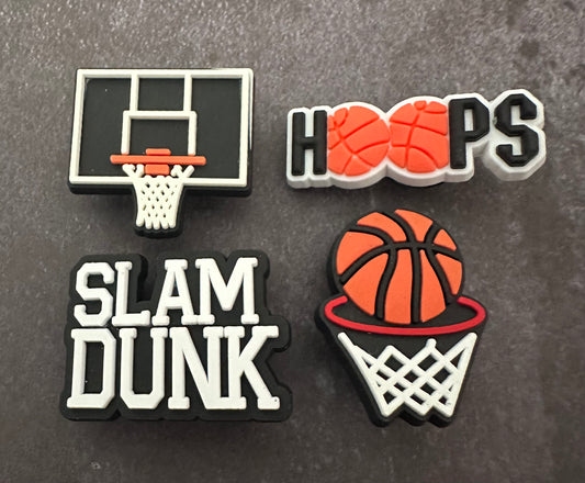 Hoops Basketball Shoe Charm set