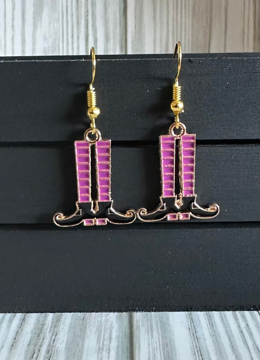 Witch leg charm Earrings