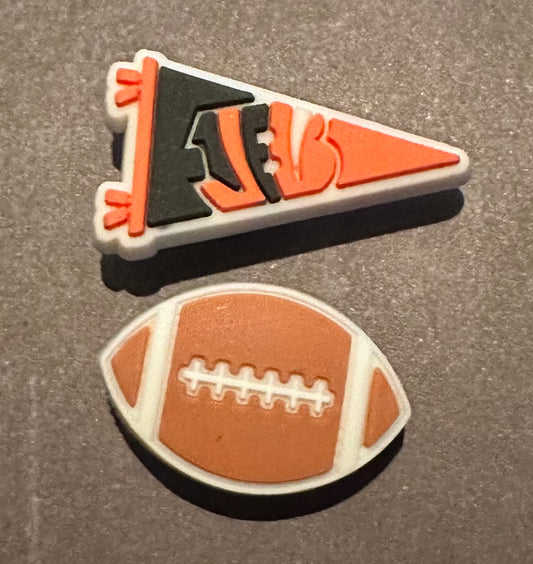 Cincinnati Football Shoe Charm set