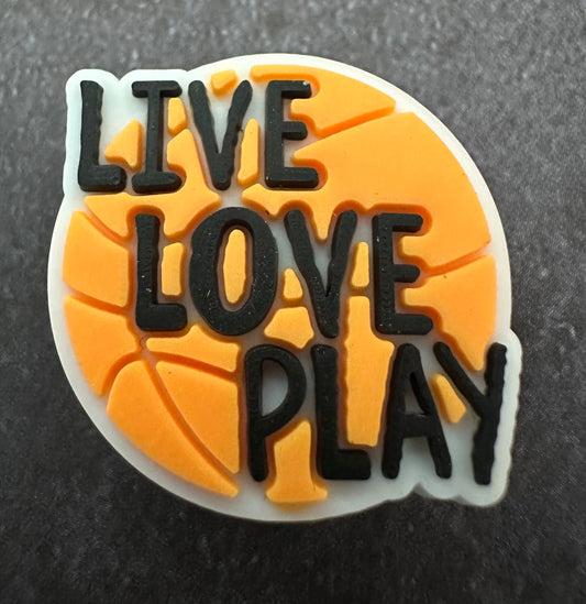 Live Love Play shoe Charm