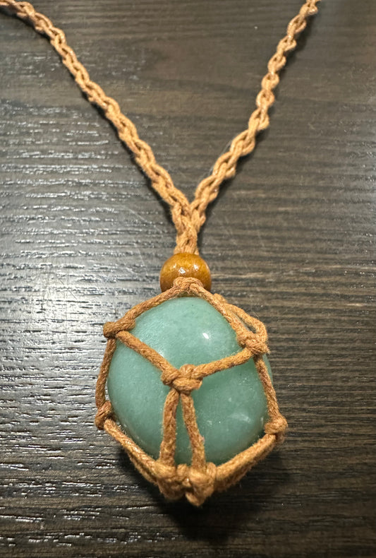 Green Aventurine Rope Necklace