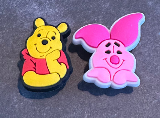 Pooh & Piglet shoe Charm Set
