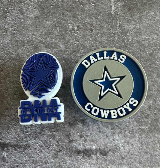 Cowboys DNA football shoe charm set