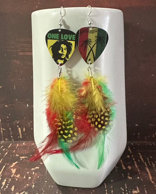 One Love Feather Earrings