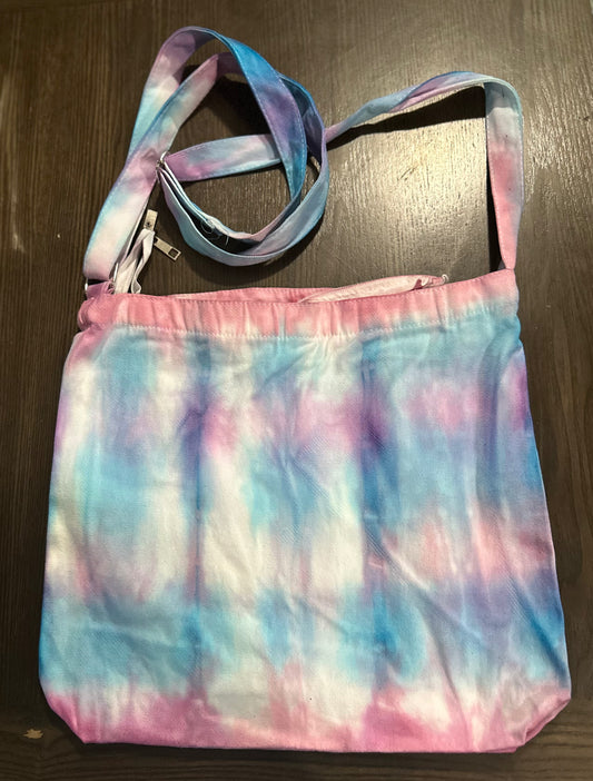 Cotton Candy Tie-Dye Canvas Purse