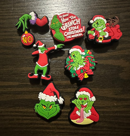 Grinch Shoe Charm Set
