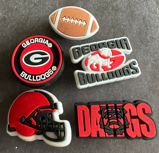 Georgia Football shoe charm set