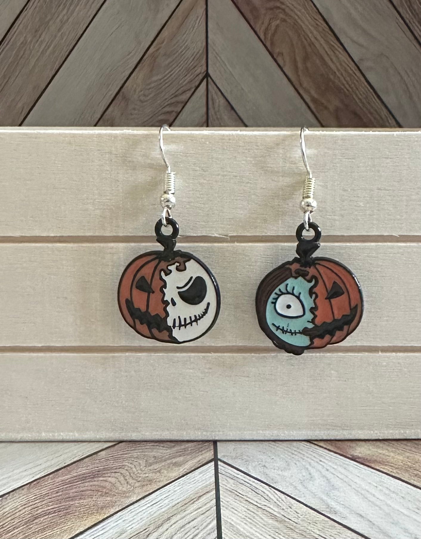 NBC Pumpkin Head Couple Earings