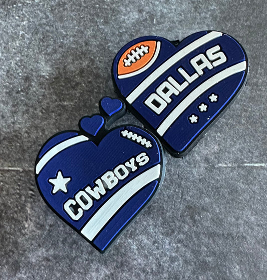 Cowboys Football shoe charm set