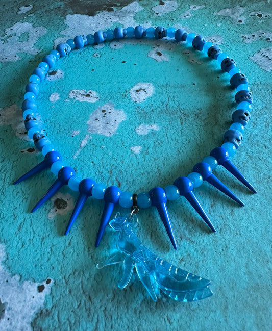 Kids Beaded Bug & spiked necklace