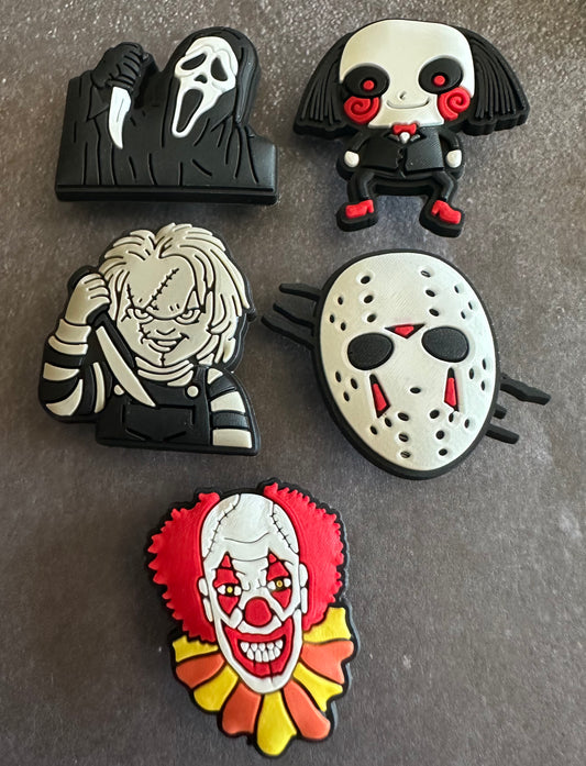 Movie Horror Shoe Charm set
