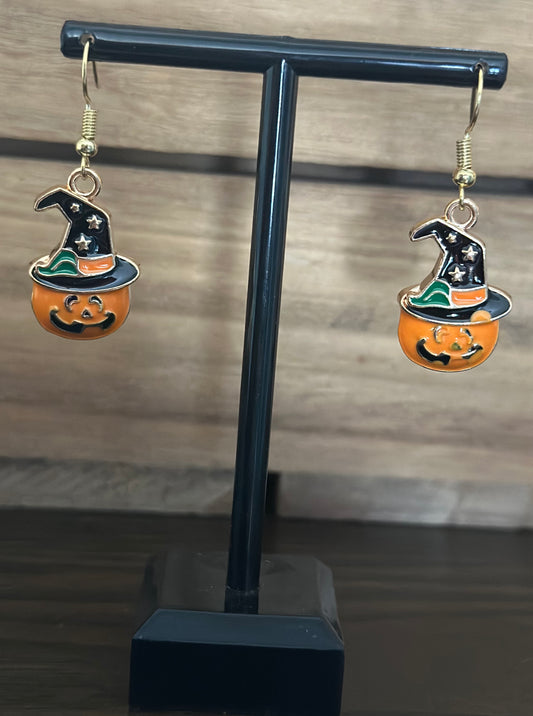 Witchy Jack o lantern Earrings