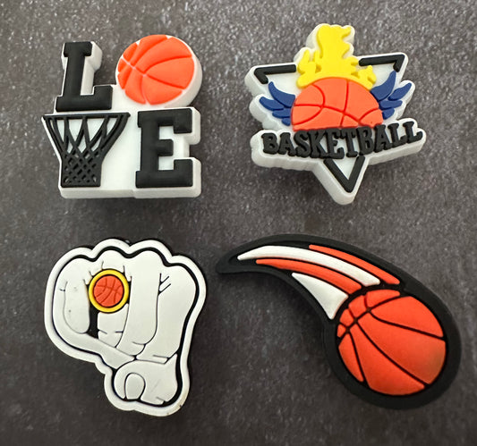 Basketball shoe charm set