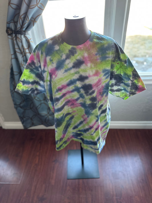 Groovy stripe Tie-Dye tee