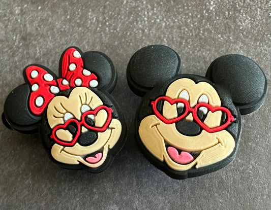 Mouse Love Shoe Charm Set