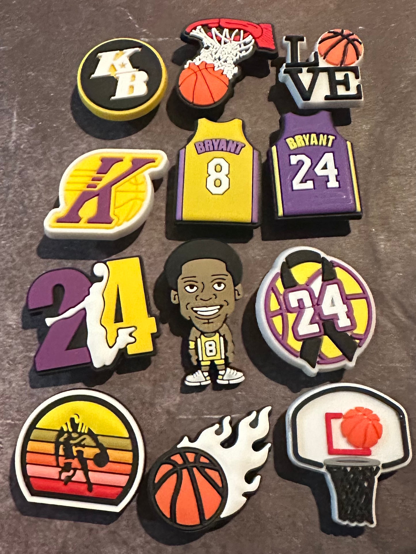 Kobe Bryant Shoe Charm set