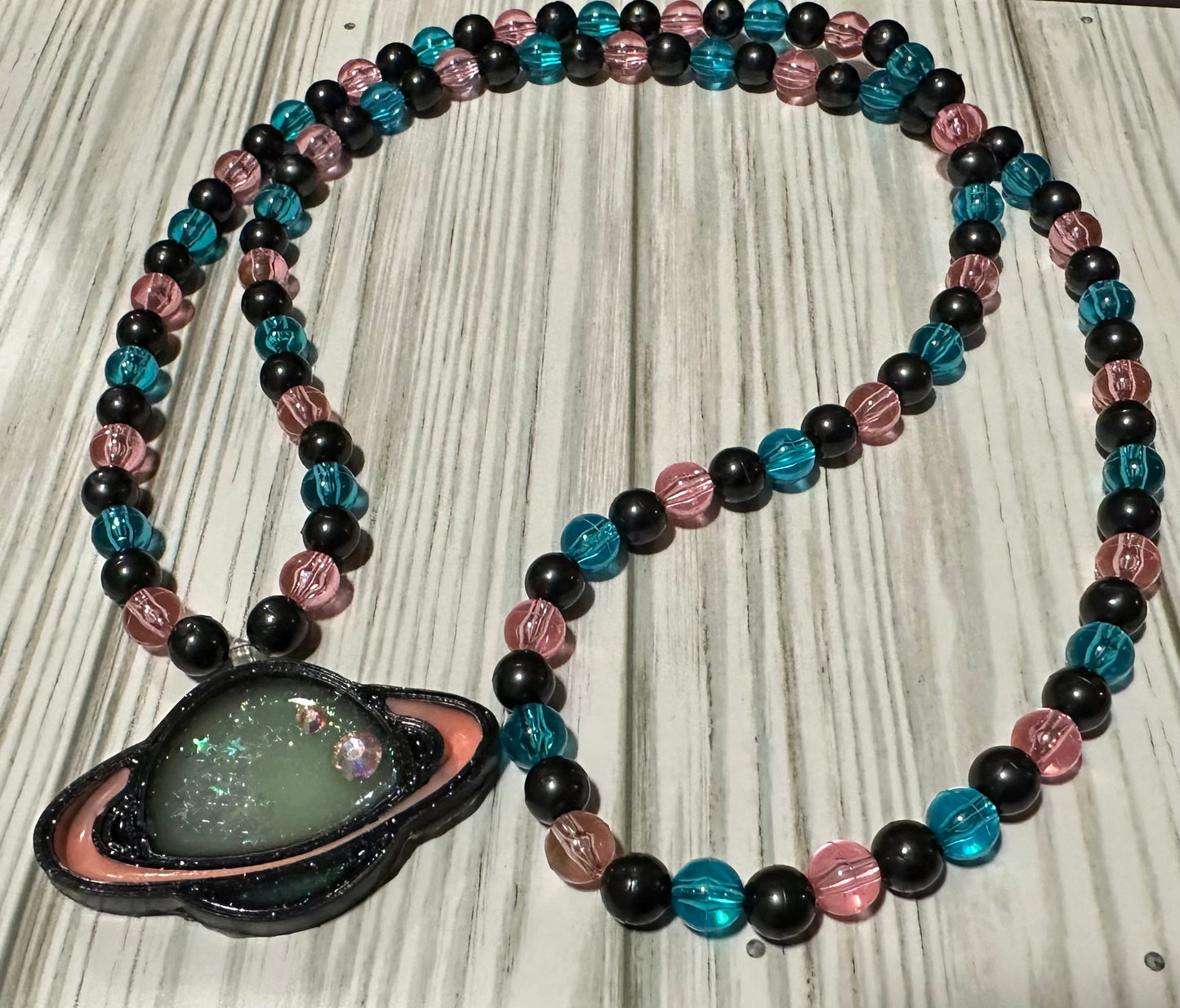 Beaded Planet Necklace