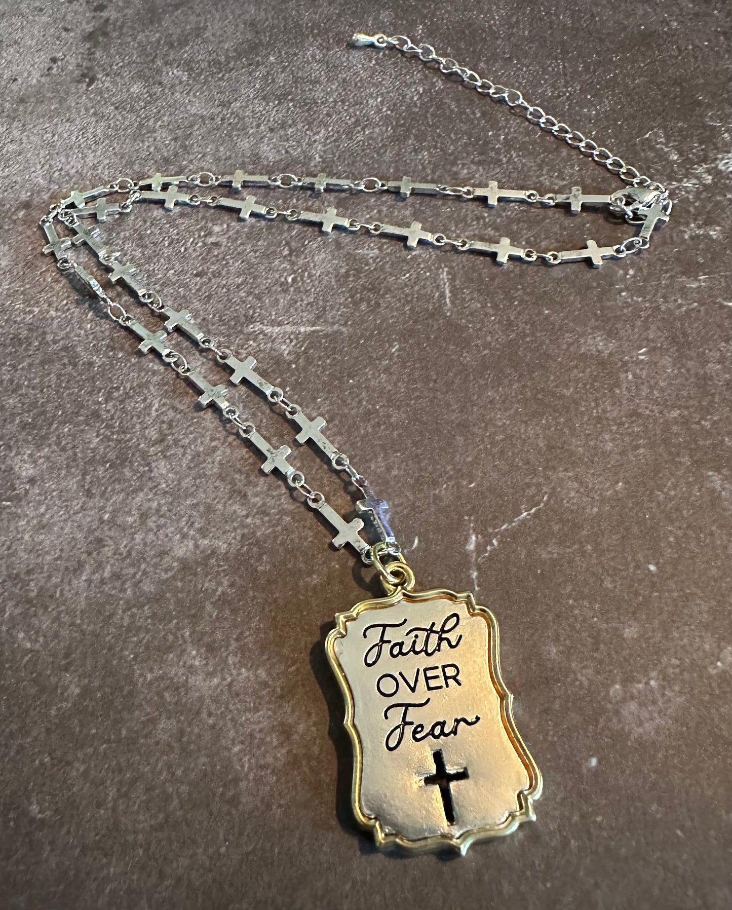 Faith over Pendant Necklace