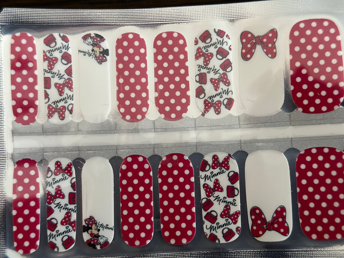 Mouse Bows Nail Polish Strips