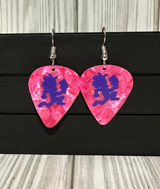 Hatchet Man Guitar Pic Earrings