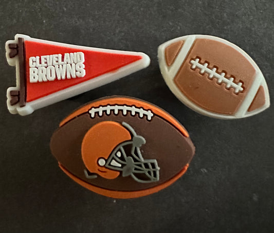 Cleveland Football shoe charm set