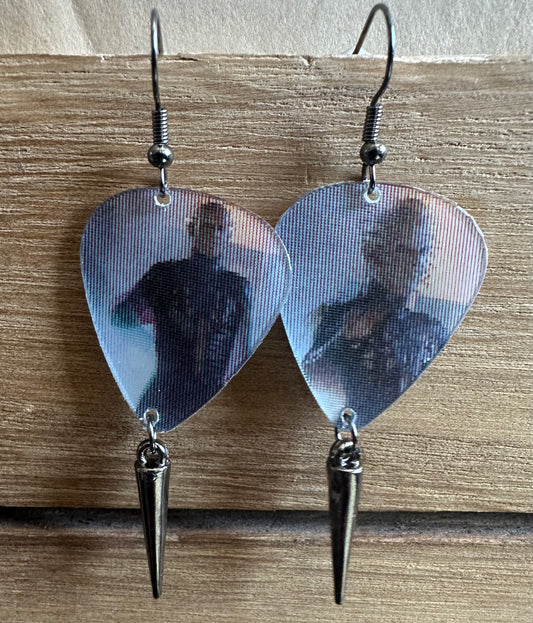 Hellraiser Motion Guitar Pick Earrings